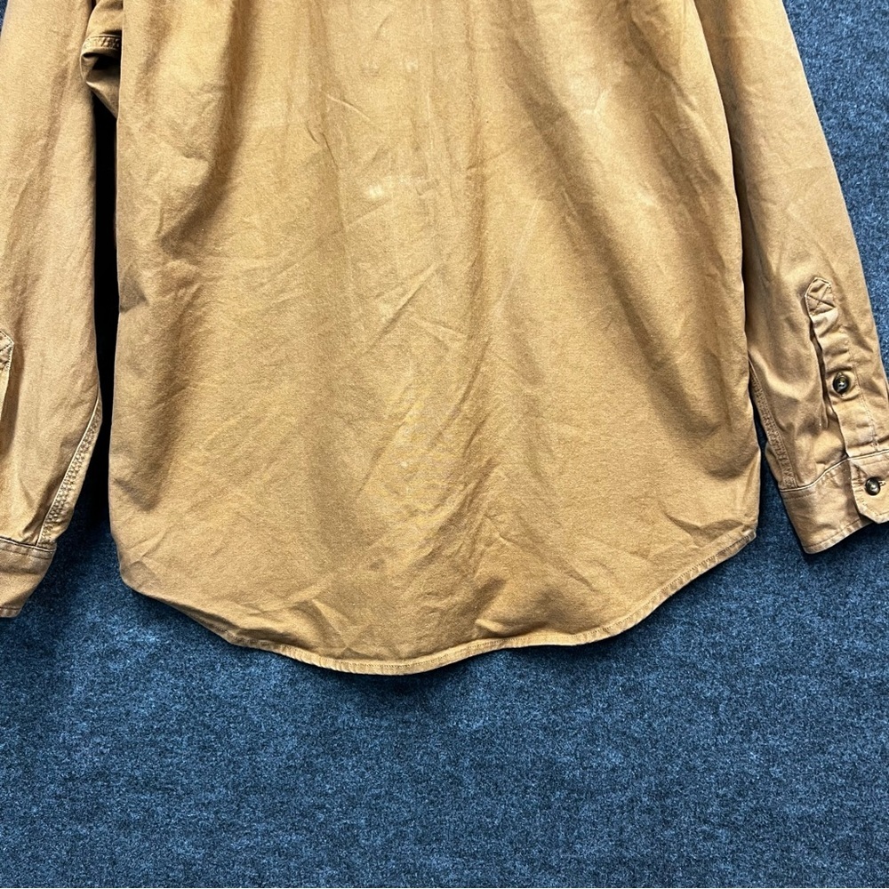 Carhartt Men's Relaxed Fit Midweight Canvas Long-Sleeve Shirt Size M - Picture 10 of 12